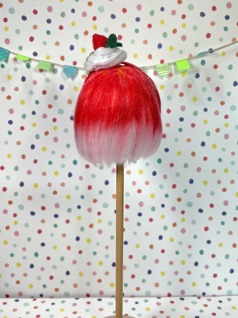 ねんどろいどかすたむへっど用ウィッグ　いちごミルク