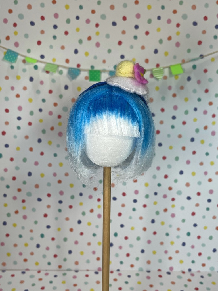ねんどろいどかすたむへっど用ウィッグ　ブルーハワイ