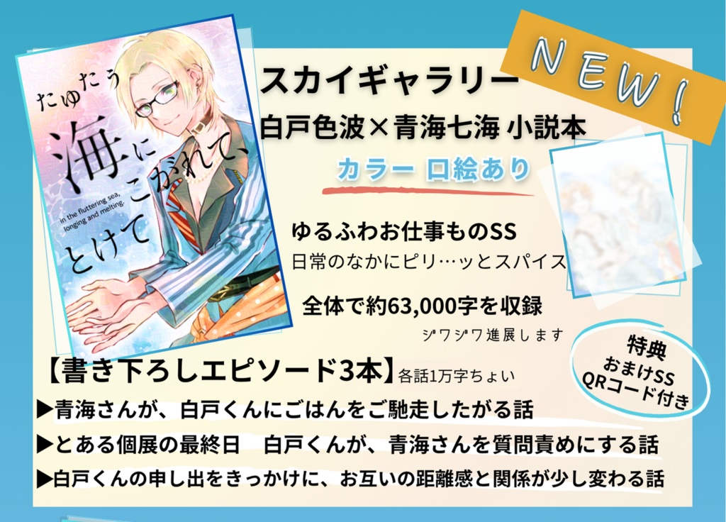 【スカイギャラリー 】たゆたう海に こがれて、とけて【匿名配送】