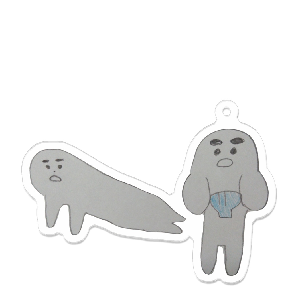 海の生き物たちアクリルキーホルダー