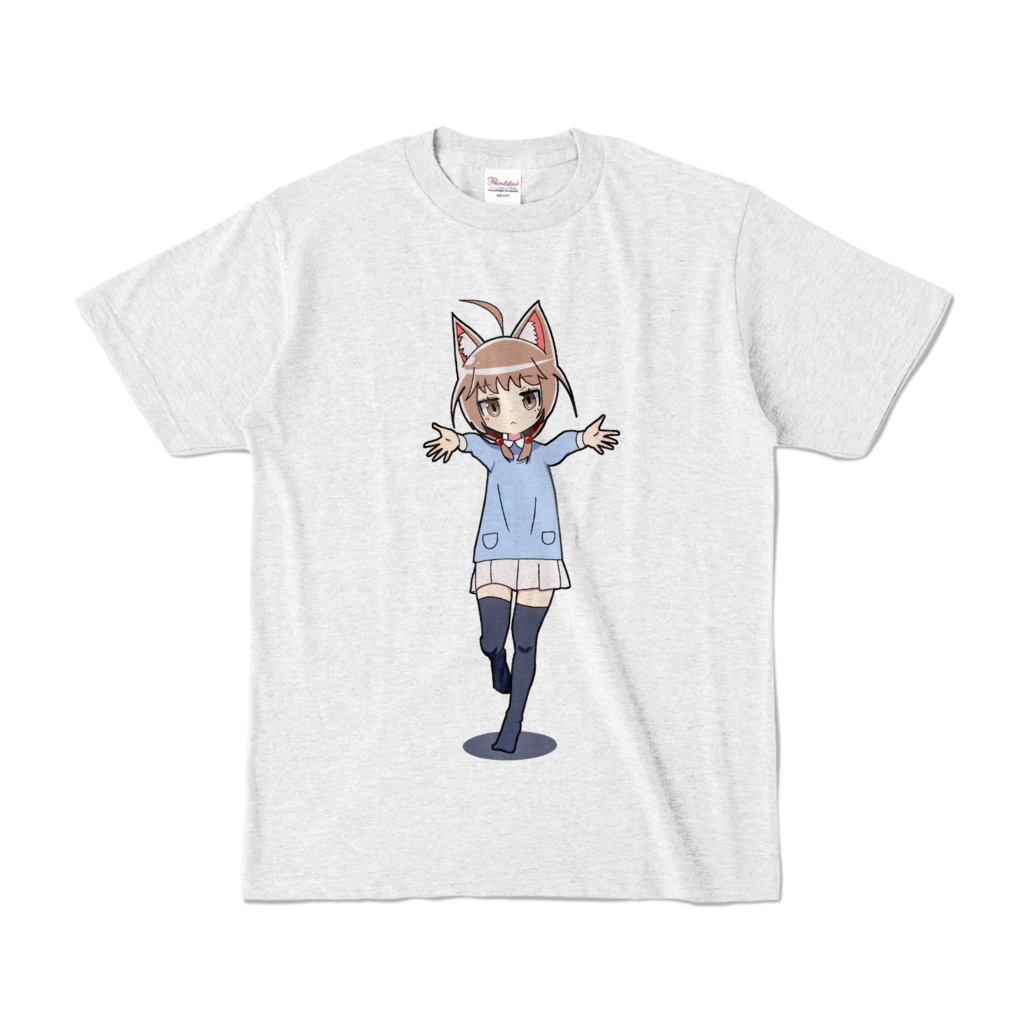 猫之宮みこ「だっこぉ」Tシャツ白