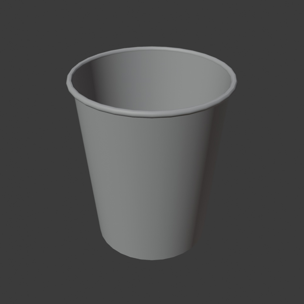 【¥100】紙コップの3Dモデル【VRChat/Blender】