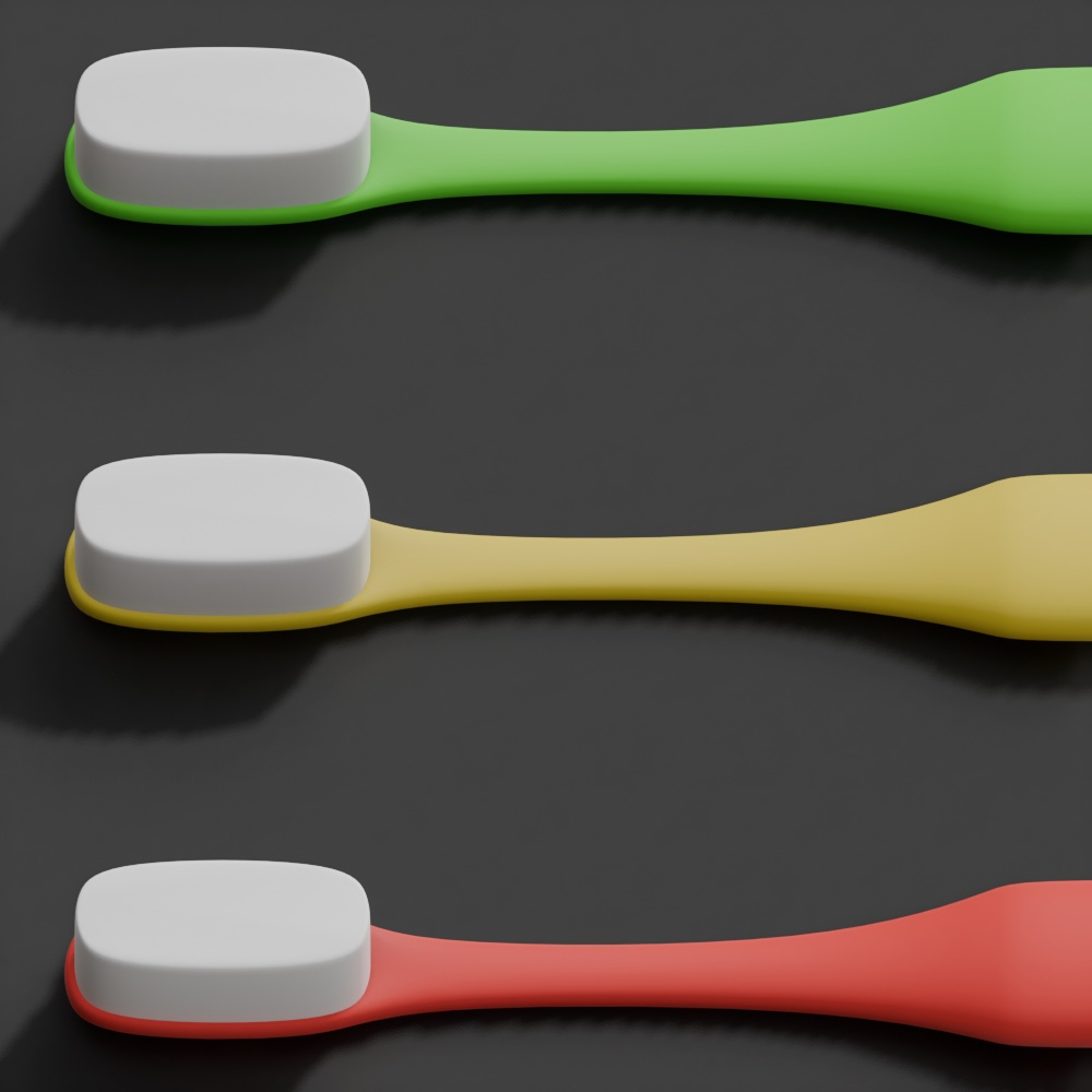 【¥100】ローポリ歯ブラシ 3Dモデル【VRChat/Blender】