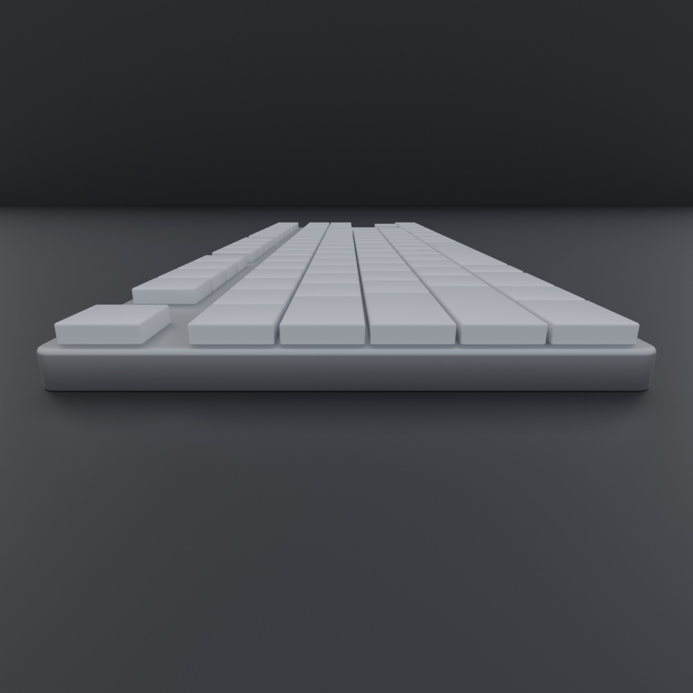 【¥100】キーボード 3Dモデル ローポリ版あり【VRChat/Blender】