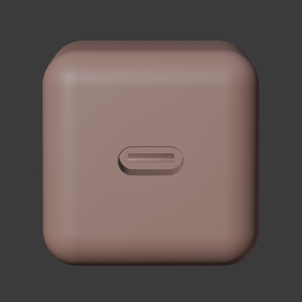 【¥100】充電器 3Dモデル Type-C コンセント【VRChat/Blender】