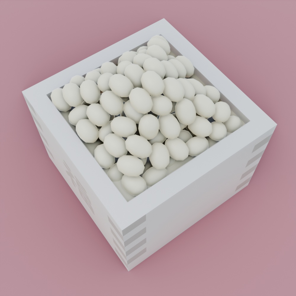 【¥100】豆まき 豆入れ枡 節分にぴったりの季節の飾り/装飾品 3Dモデル【VRChat/Blender】