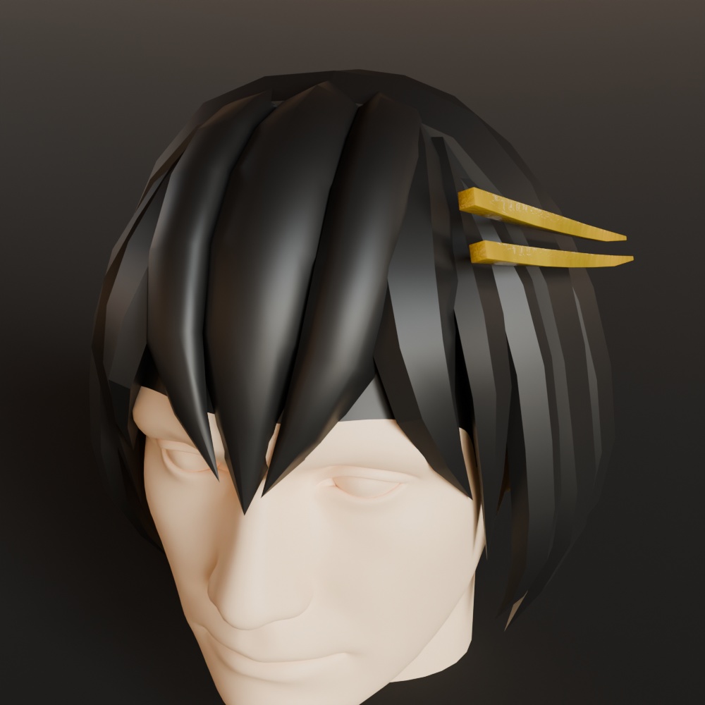 【髪に付けれる!】リアル芋けんぴ 3Dモデル【VRChat/Blender】