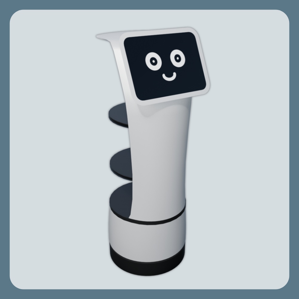 ファミレスとかの配膳ロボ【VRChat/Blender/Unity/3D】