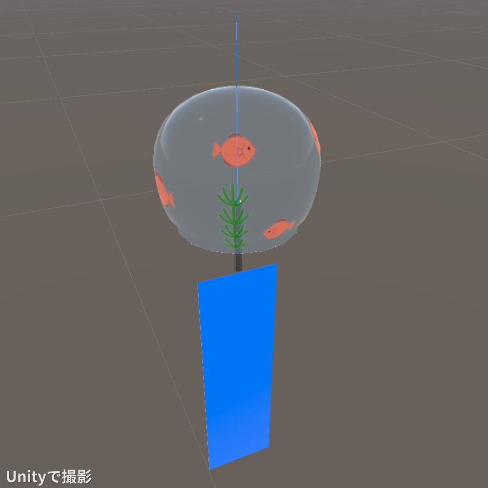 風鈴 3Dモデル【VRChat/Blender/Unity】