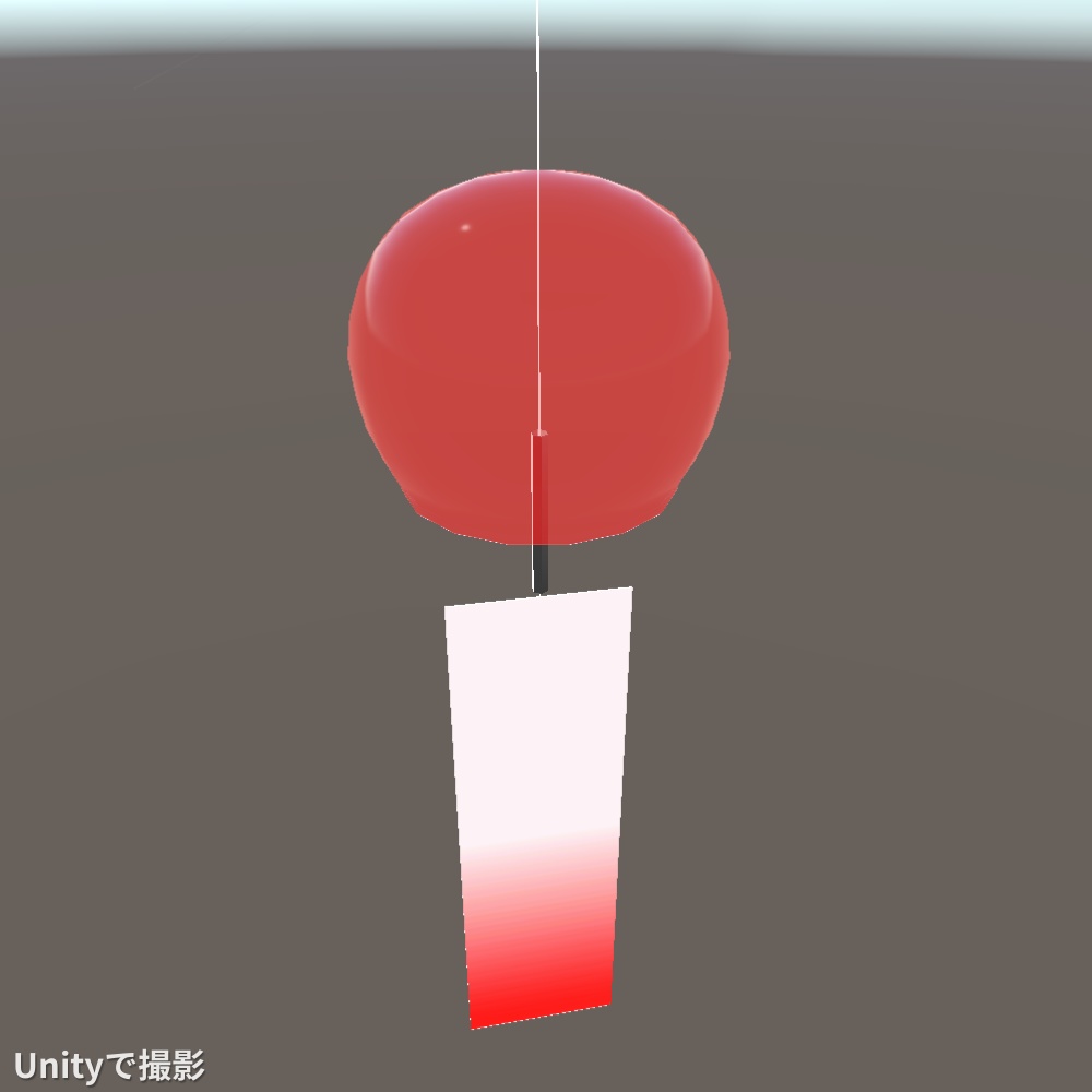 風鈴 3Dモデル【VRChat/Blender/Unity】