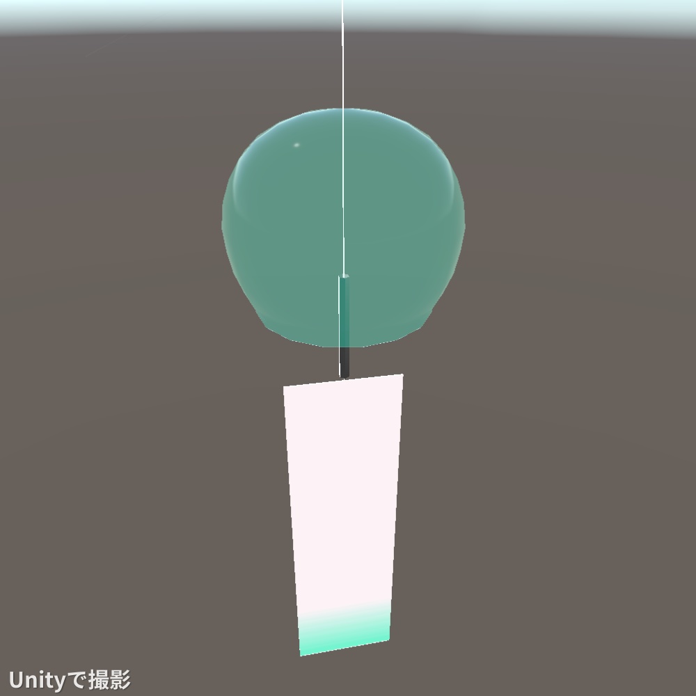 風鈴 3Dモデル【VRChat/Blender/Unity】