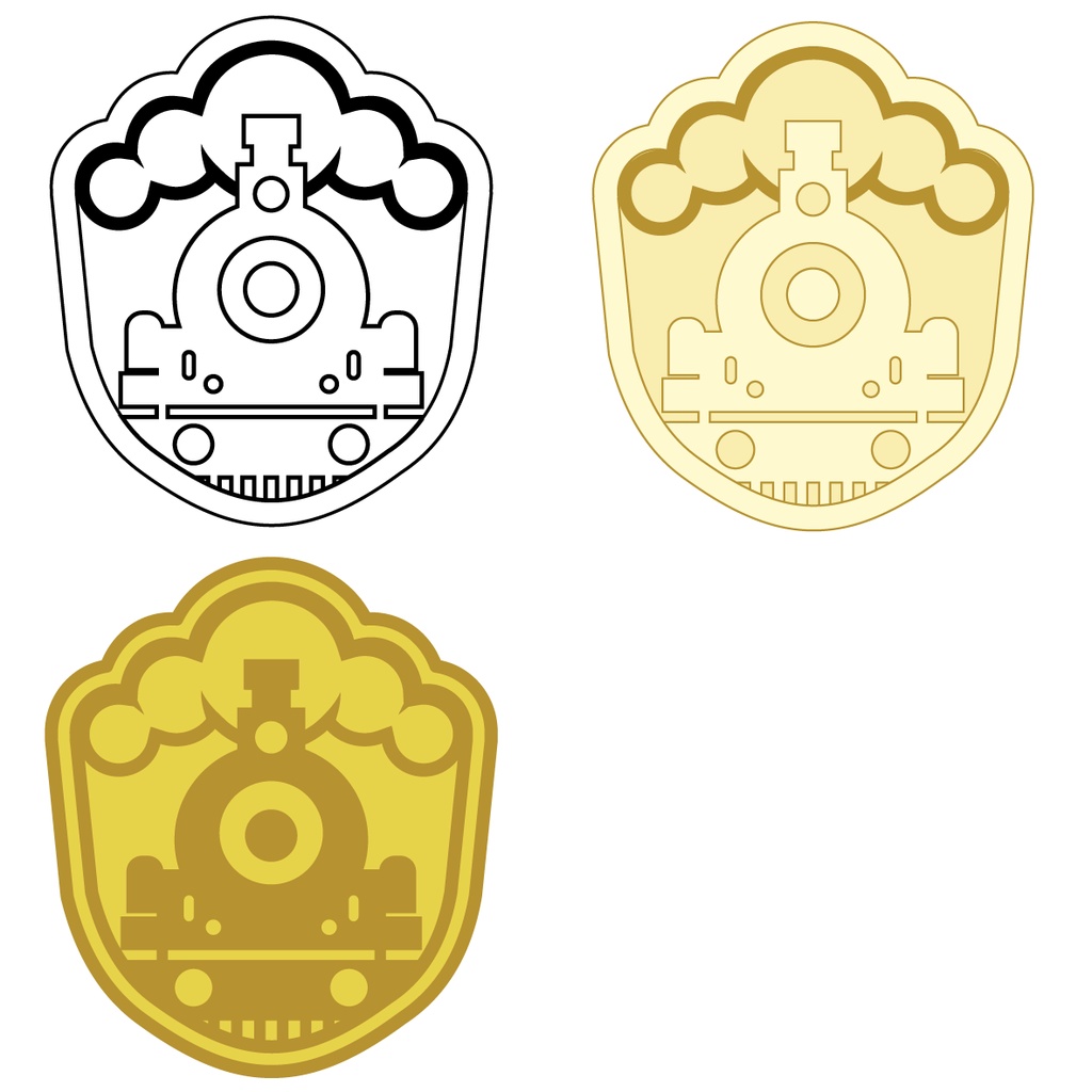 ハイランダー鉄道学園のワッペン(ベクター +透過PNG)