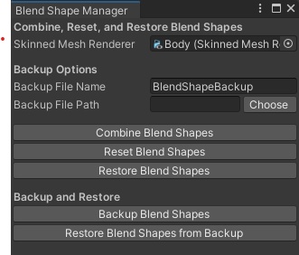 BlendShape Manager