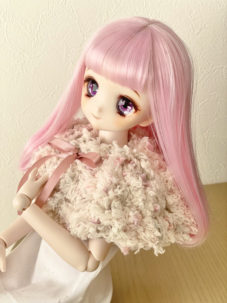 ドール用わたあめケープ