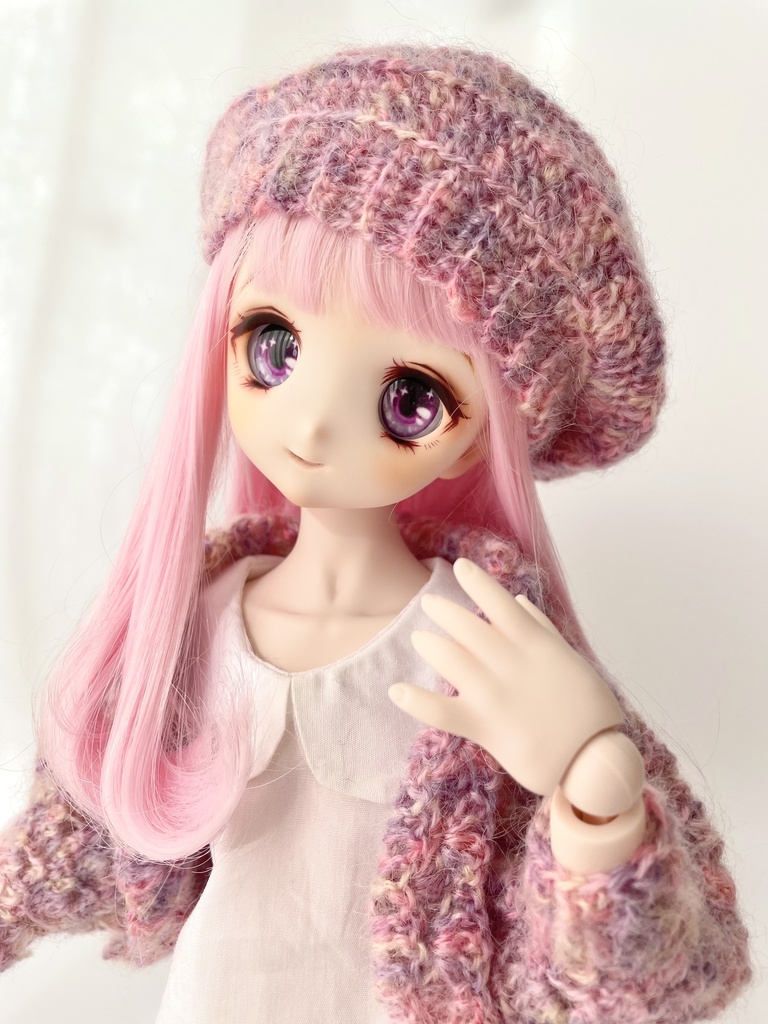 【MDD】ドルマンカーディガン&ベレー帽