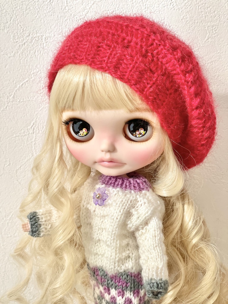 【ネオブライス】モヘアニットベレー帽/全3色