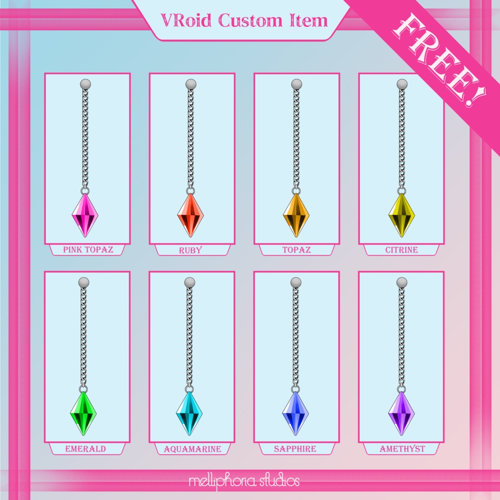 Diamond Earrings [Vroid]