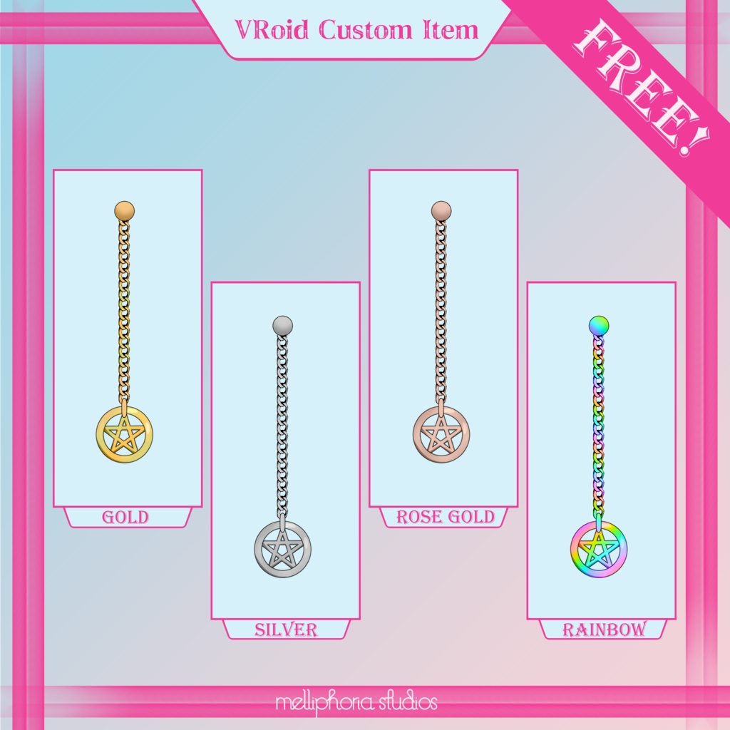 Pentacle Earrings [VRoid]