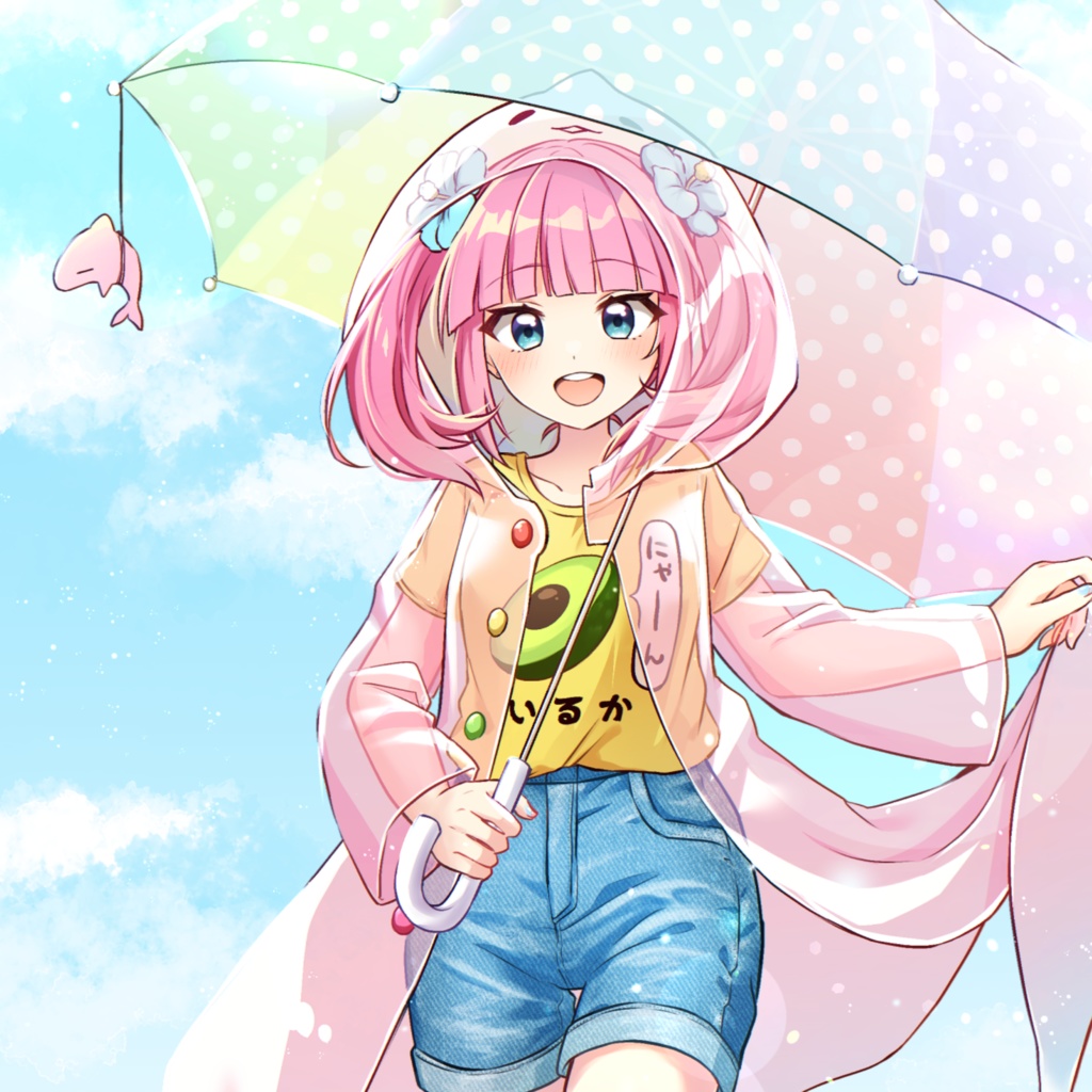 いるか🥑{にゃーんTシャツ