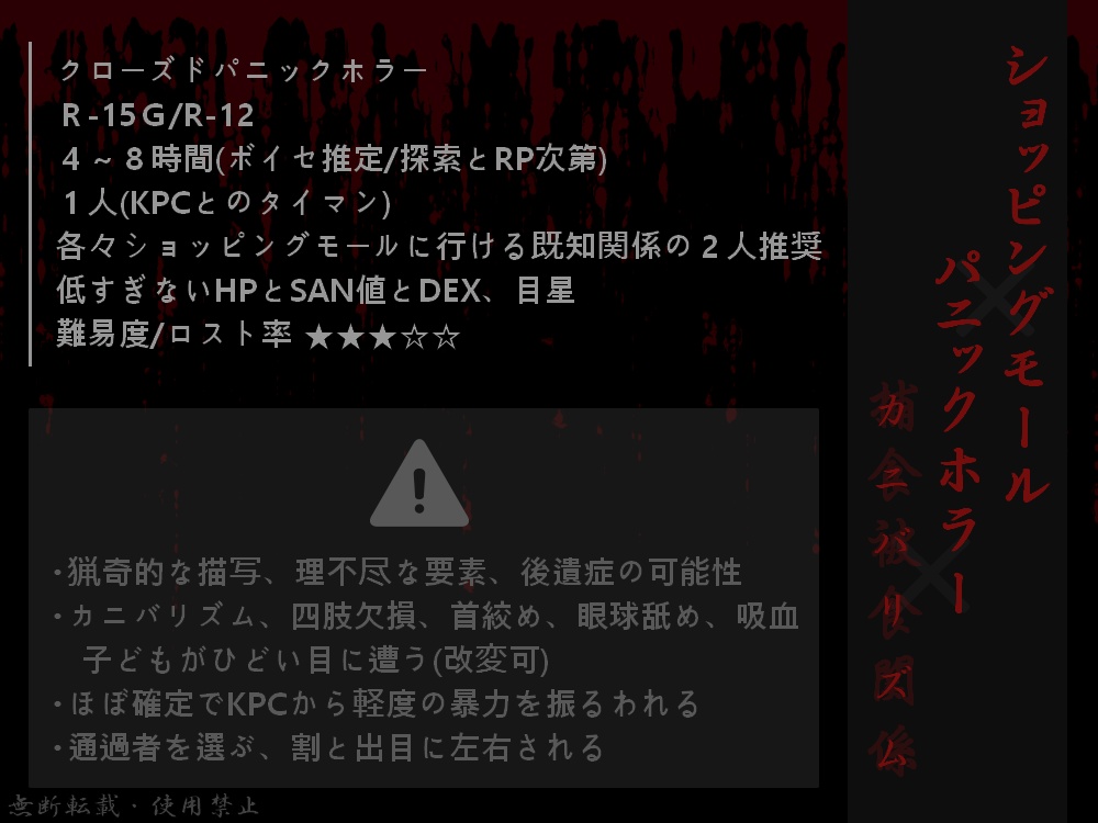 CoC6版『悪食、過食、暴食、愛食』