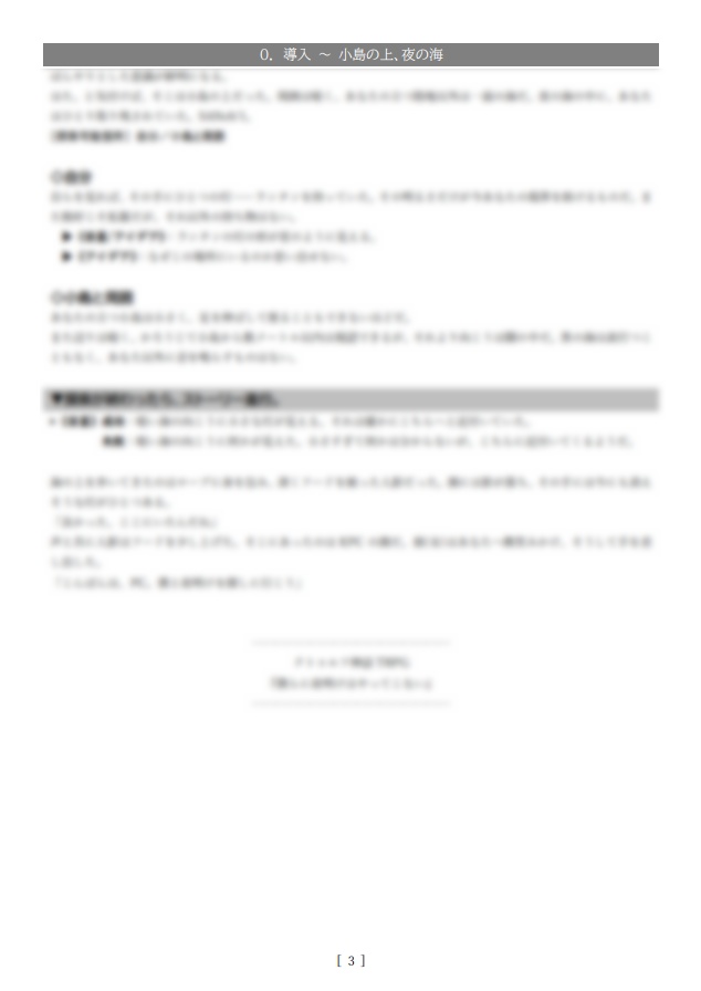 CoC6版『僕らに夜明けはやってこない』