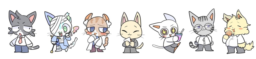 ねこたちシ~ル❕