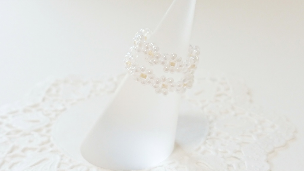 お花リングセット(白)