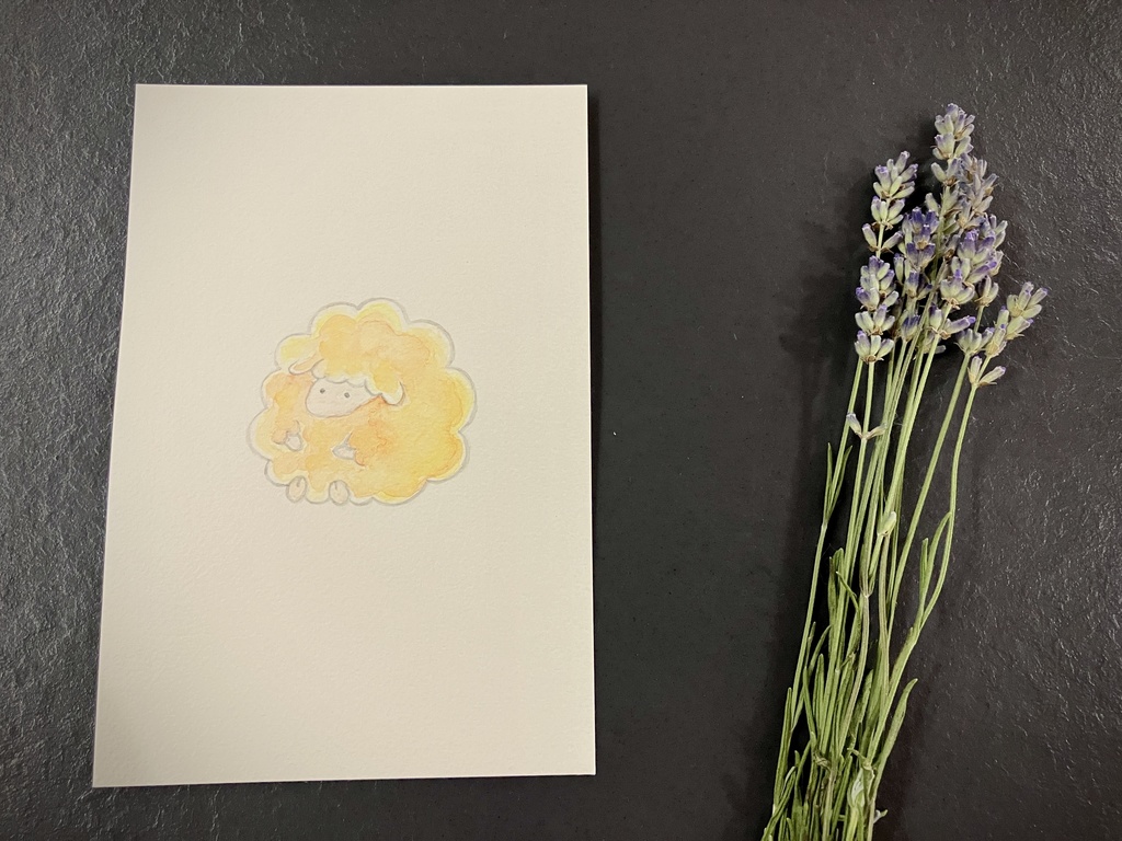 【額なし原画】Colored Sheep