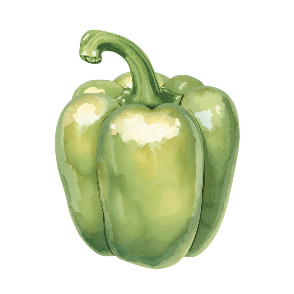 水彩画風アンティークなかわいい野菜シリーズクリップアート (PNG形式)