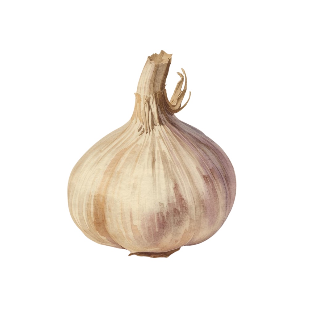 水彩画風アンティークなかわいい野菜シリーズクリップアート (PNG形式)