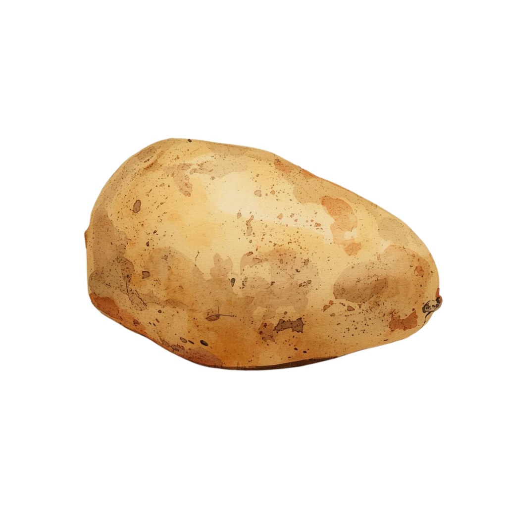 水彩画風アンティークなかわいい野菜シリーズクリップアート (PNG形式)