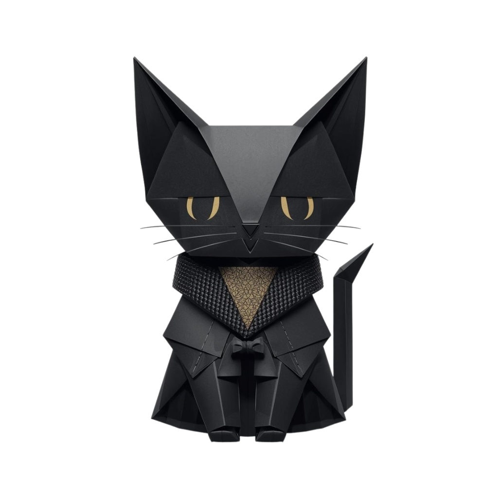 折り紙風かわいいハロウィン クリップアートセット(PNG形式)