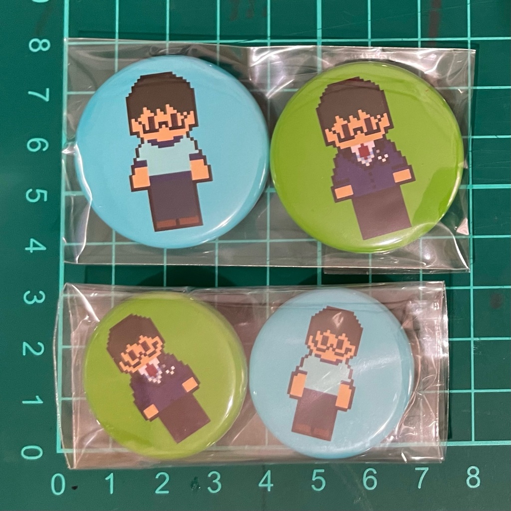 紺野玉緒・缶バッジ2種セット - ときめき一貫 - BOOTH