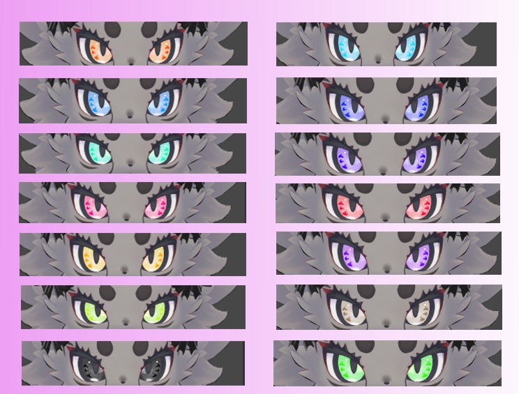 【ちびとら】ハートアイテクスチャ:15種類