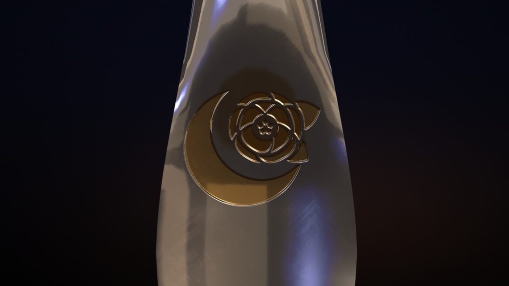 【VRChat】Moon Nib ― 万年筆のペン先モチーフ・三日月と星のピアス / Fountain-Pen Nib Motif Earrings【MA/PC】