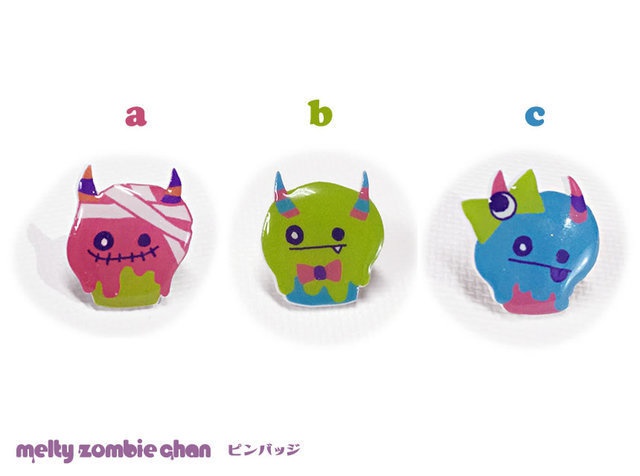 ゾンビちゃんピンバッジ カップケーキver.
