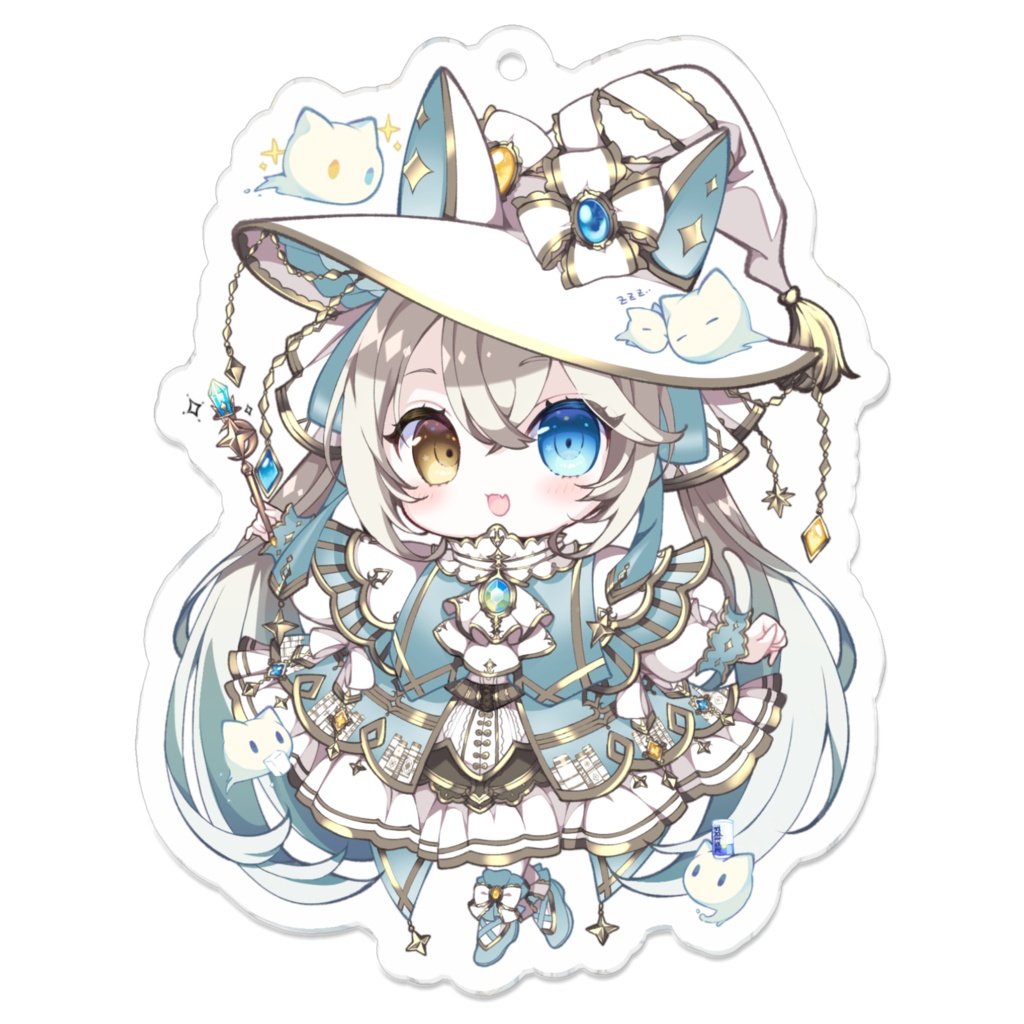 シャルエ♡アクリルキーホルダー（白)【常設グッズ】