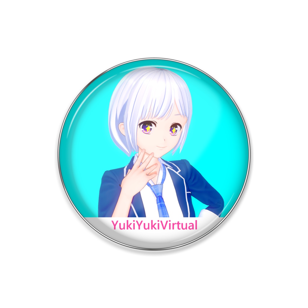 結城ゆきリアルピンバッジ