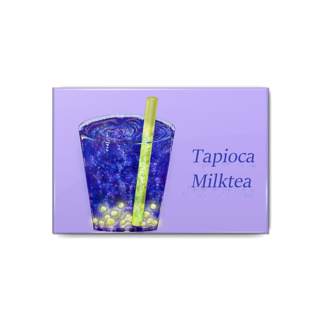 缶バッジ〜星空のタピオカミルクティー〜