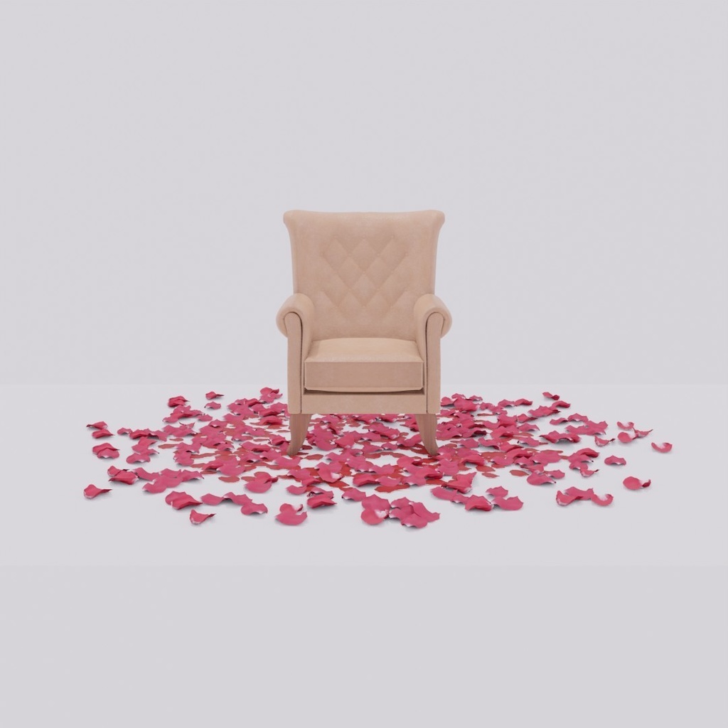 1人掛けソファ キャメル