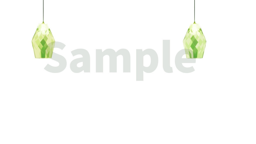 動く動画背景│夜明グリーンの部屋 全2色 ループ可