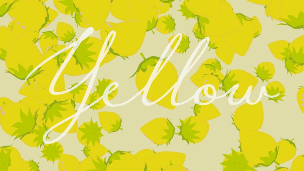 いちごが大量に降り続ける動く待機画面 ループ可 全7色