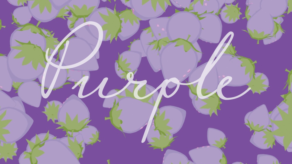 いちごが大量に降り続ける動く待機画面 ループ可 全7色