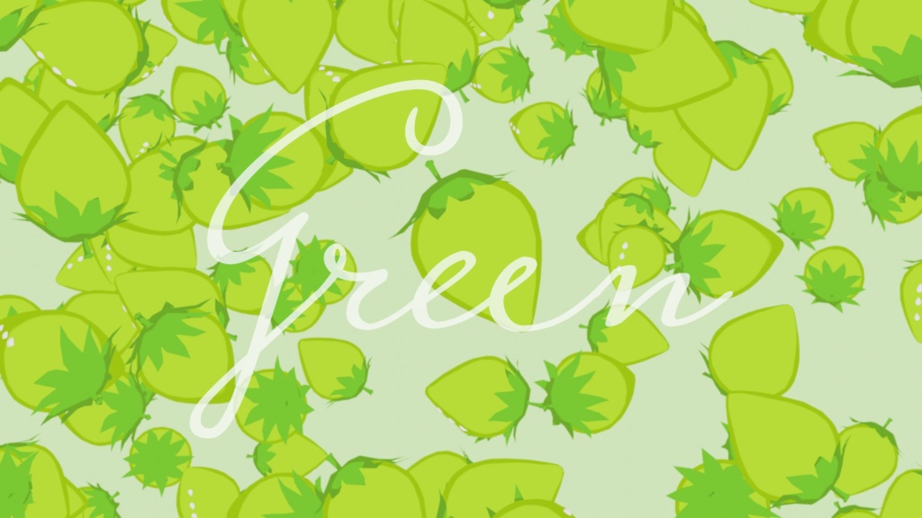 いちごが大量に降り続ける動く待機画面 ループ可 全7色