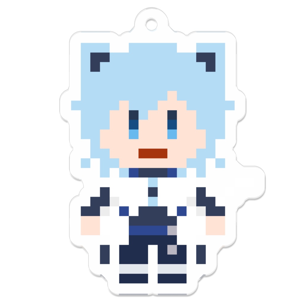 チョコさんのドットアクリルキーホルダーC