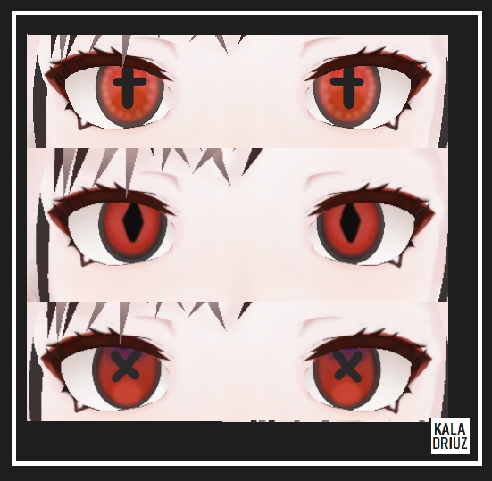 Vroid Studio | Red Eyes Texture Pack