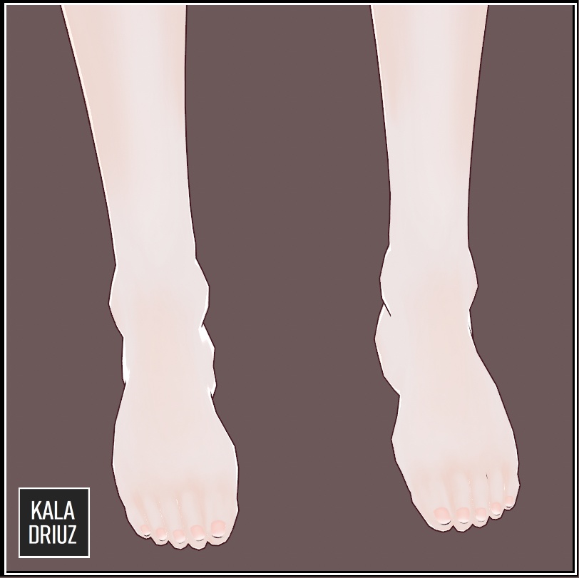 Semi-Realistic Skin Texture (Soft) + Natural Nails