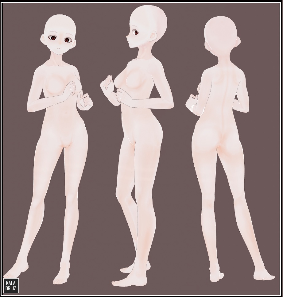 Semi-Realistic Skin Texture (Soft) + Natural Nails