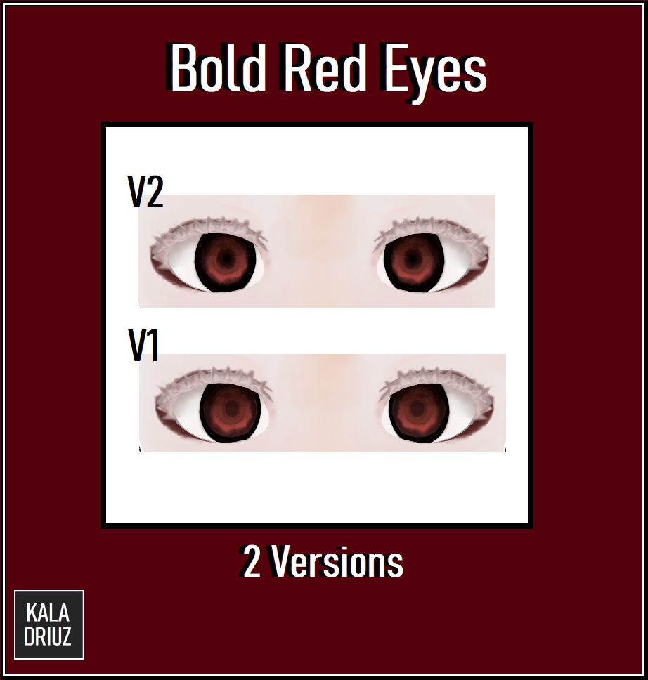 Red Bold Eyes Texture
