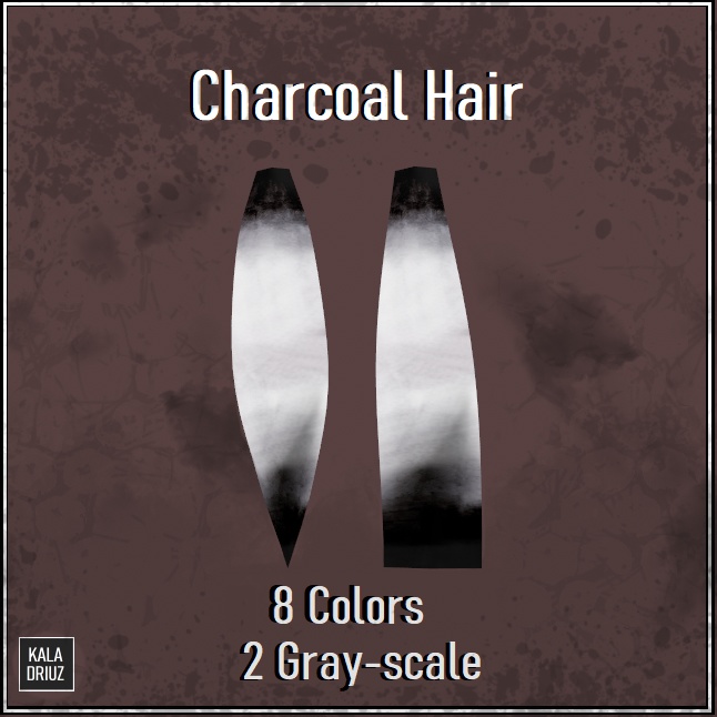 Charcoal Hair Texture